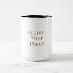 Protégez Votre Paix Mug de Soins Personnels Mini