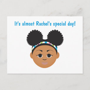 #Proud2BNaturalMe Carte postale Invitation Anniver