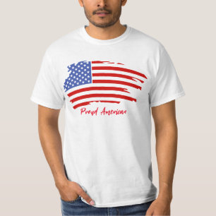 Proud American USA Flag T-shirt