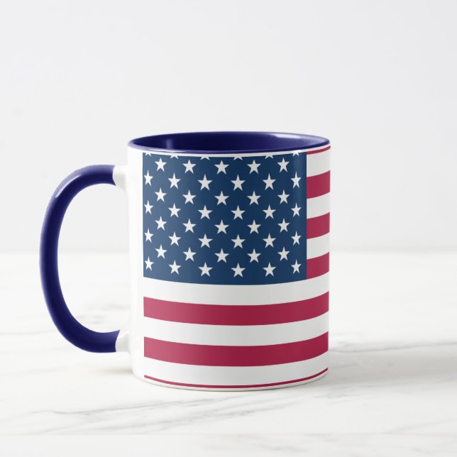 Proud Americans | Large 15 oz American Flag Mug (Gauche)