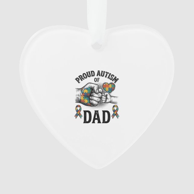Proud Autism Dad Vintage Engraving Awareness Shirt (devant)