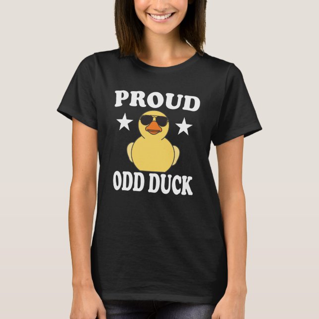 Proud Odd Duck T-Shirt Funny Animal (Devant)