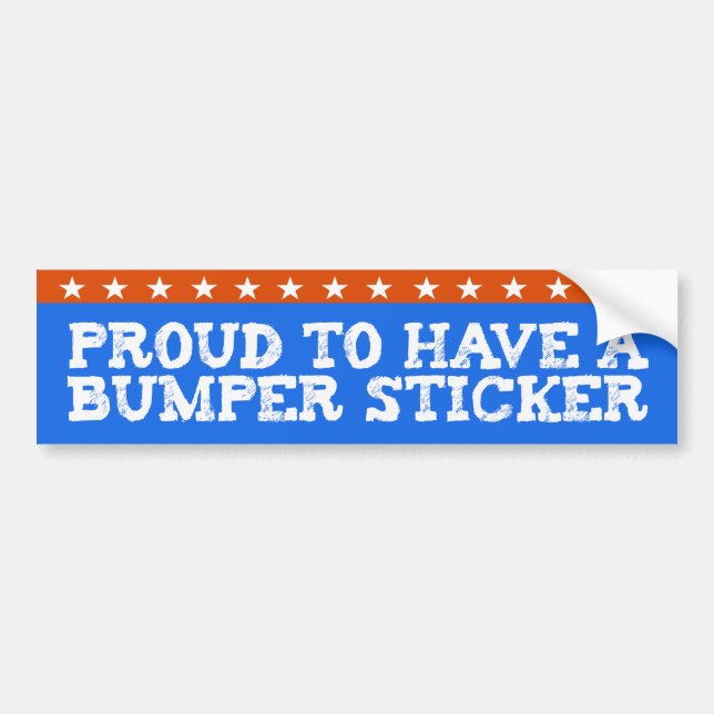 Proud to have a bumper sticker (Devant)