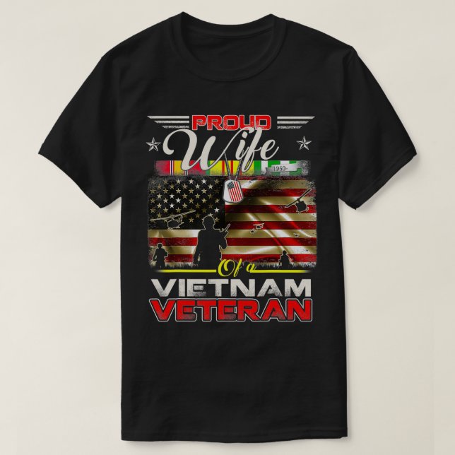 Proud Wife of Vietnam Veteran tshirt Gift For Wome (Design devant)