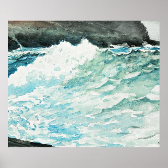 Prouts Neck, tableau d'art de Winslow Homer, (Devant)