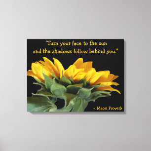 Proverbe de Sun sur la toile enveloppée