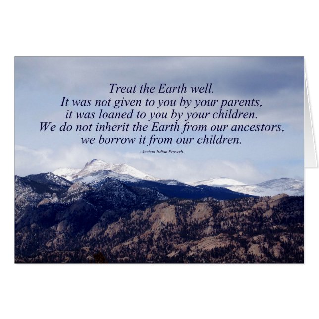 Proverbe indien (Devant horizontal)