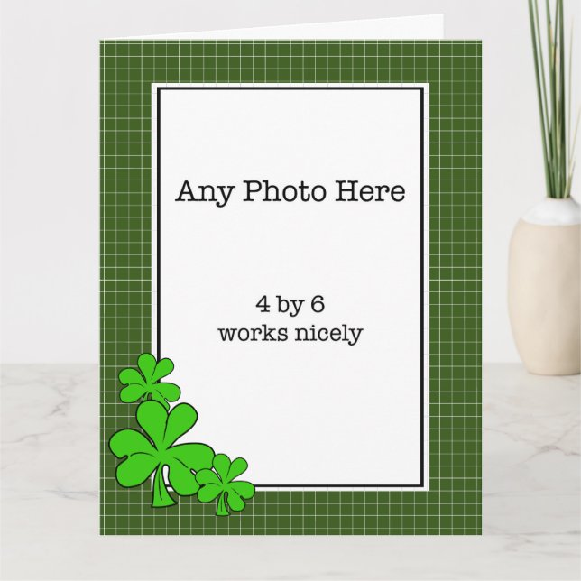 Proverbe Irlandais sur Carte de la Fête de Saint-P (Devant)