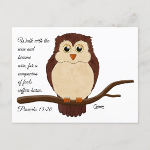 Proverbes 13:20 - Carte postale