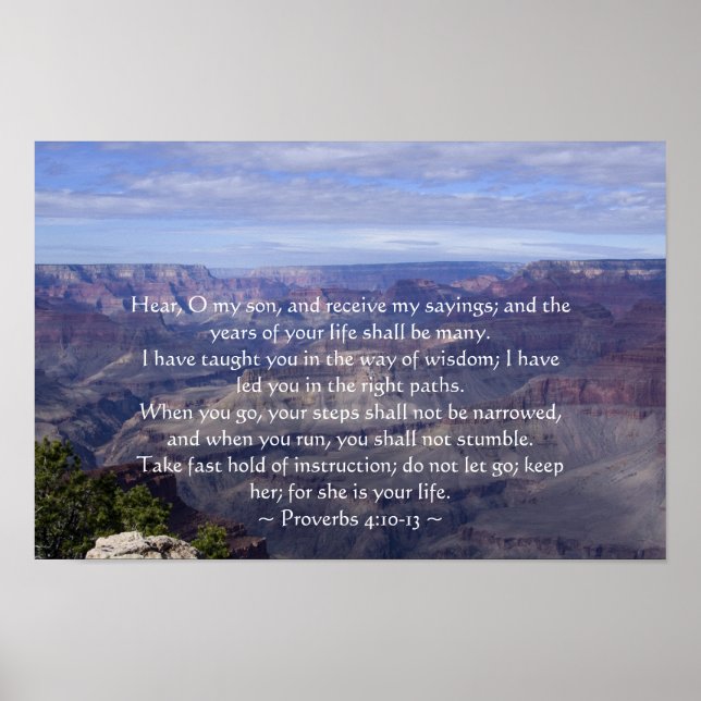 Proverbes 14:10-13 Poster (Devant)
