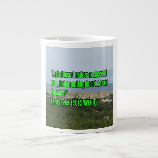 Proverbes 15:13 WEBU Mug (Devant)