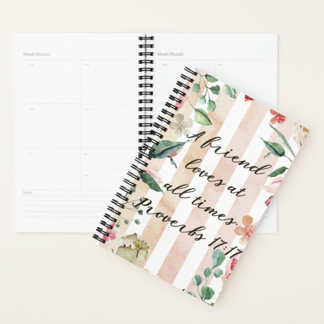 Proverbes 17:17 Un ami aime à tous les temps Plani (Devant avec enveloppe)