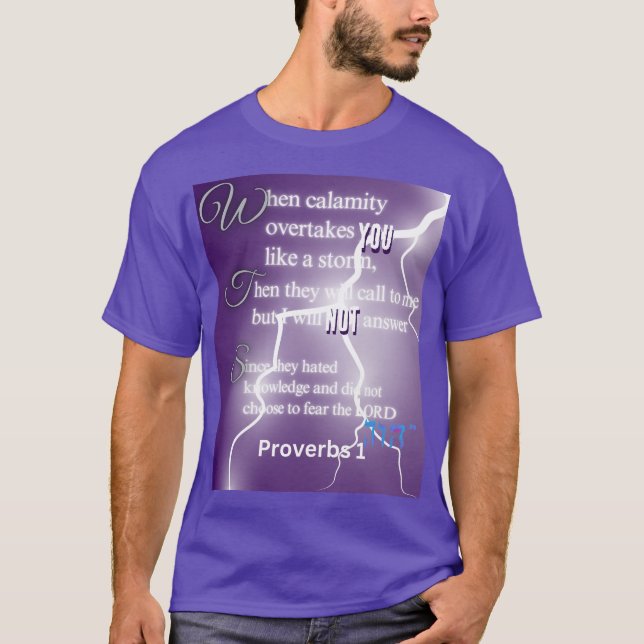 proverbes 1 T-shirt (Devant)