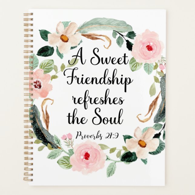 Proverbes 27:9 Sweet Friendship Christian (Devant)