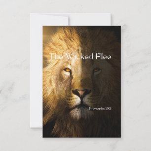 Proverbes 28:1 Citation de la Bible KJV Carte de v