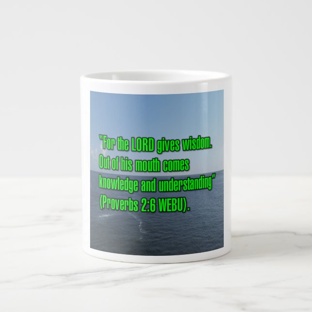 Proverbes 2:6 WEBU Mug (Devant)