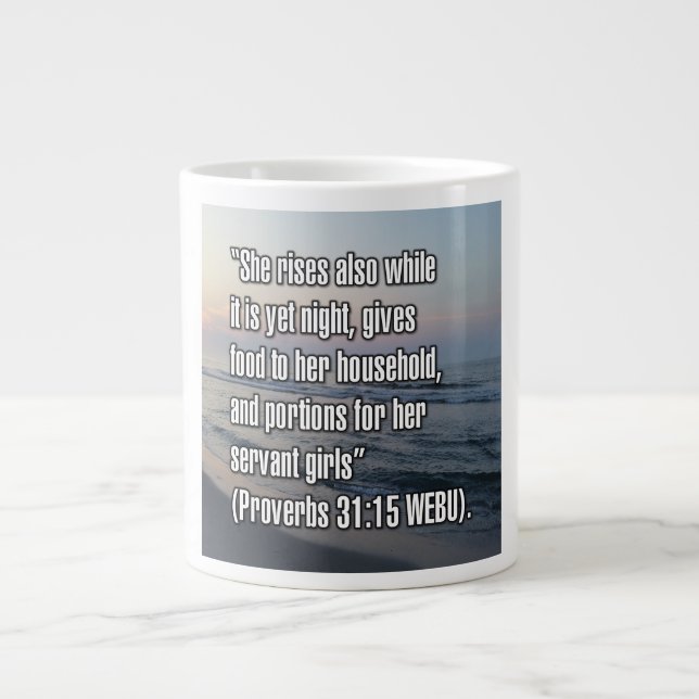 Proverbes 31:15 WEBU Mug (Devant)