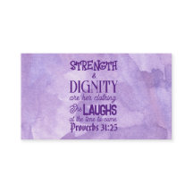 Proverbes 31:25-26 Carte d'appel, Pass on Note,