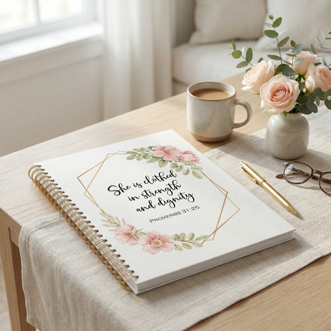 Proverbes 31:25 Force et Dignité Floral  (Créateur téléchargé)