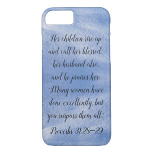 Proverbes 31:28-29 coque iphone