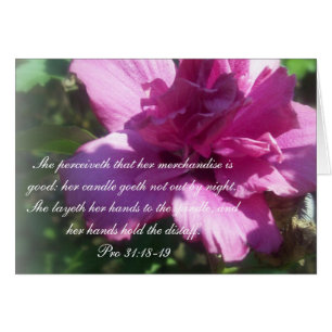 Proverbes 31 Collection ~ Proverbes 31: 18-19