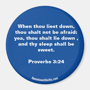Proverbes 3:24 Bible Verse aimant