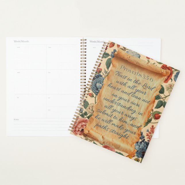 Proverbes 3:5–6 Aie confiance dans l'Éternel (Devant avec enveloppe)