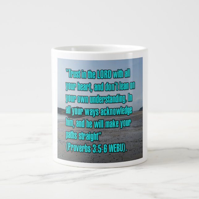 Proverbes 3:5-6 WEBU Mug (Devant)