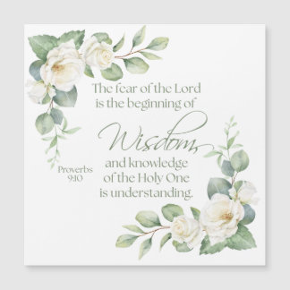 Proverbes 9:10 Eucalyptus Roses Blanches Sauge Ver