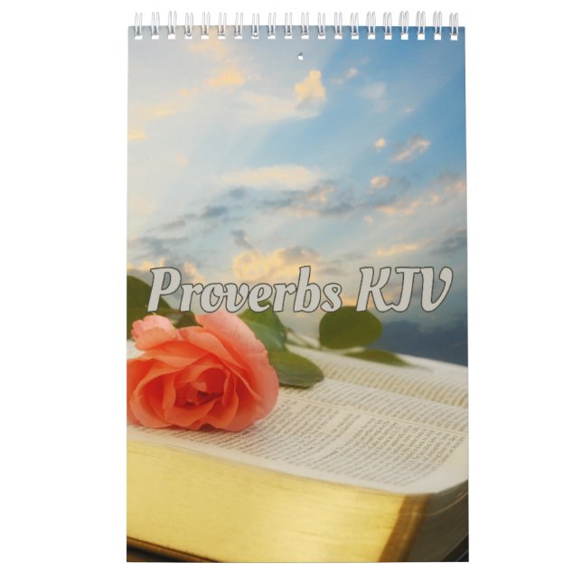 Proverbes Bible Versets Collection Wall Calendrier (Protection)