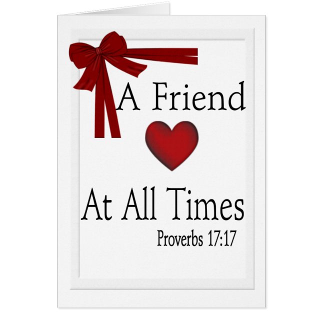 Proverbes Carte 17:17 (Devant)