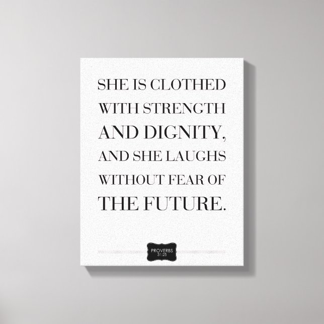 Proverbes Citer Nom personnalisé Toile Enveloppée (Recto)