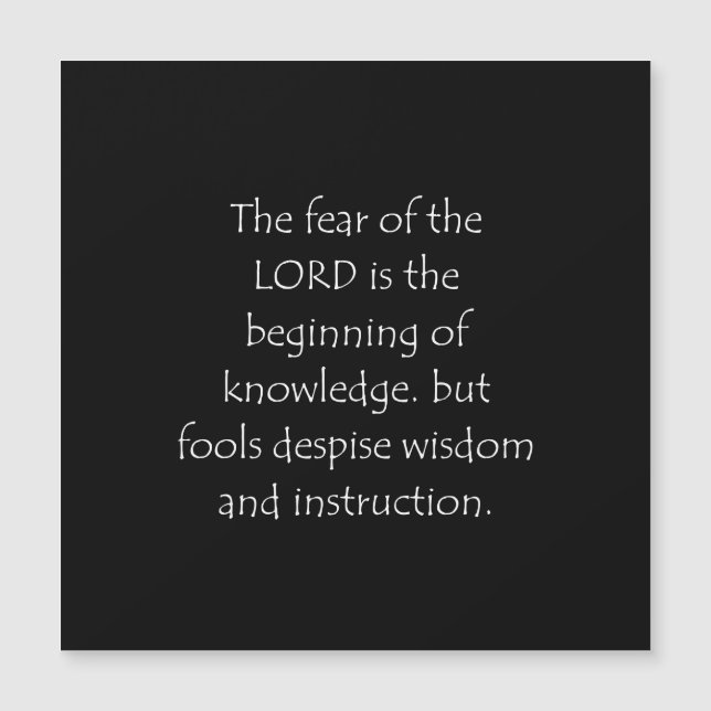 Proverbes de citations d'écriture 1 7 (Devant)