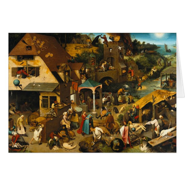 Proverbes de Netherlandish par Pieter Bruegel (Devant horizontal)