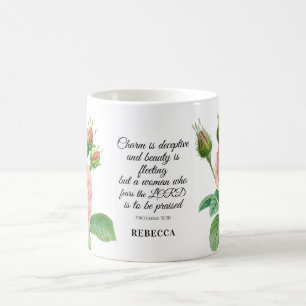 Proverbes floraux 31:30 Café Mug