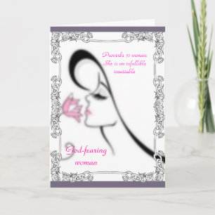 Proverbs 31 Carte de voeux pour femmes