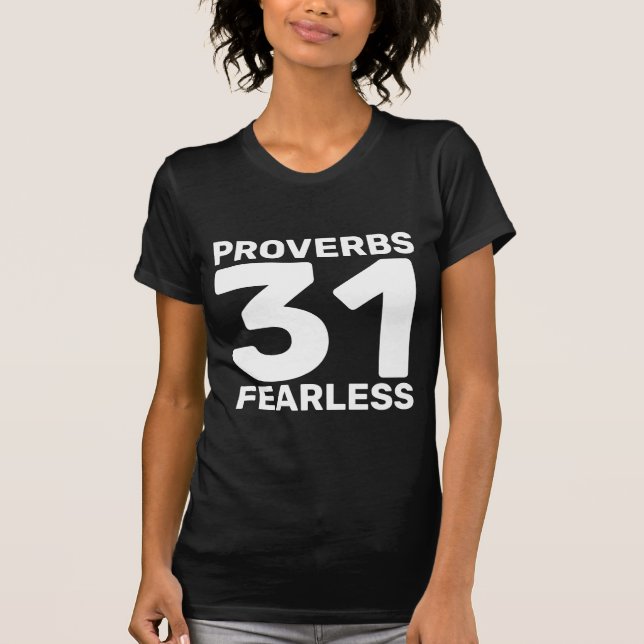PROVERBS 31 T-shirts sans crainte (Devant)