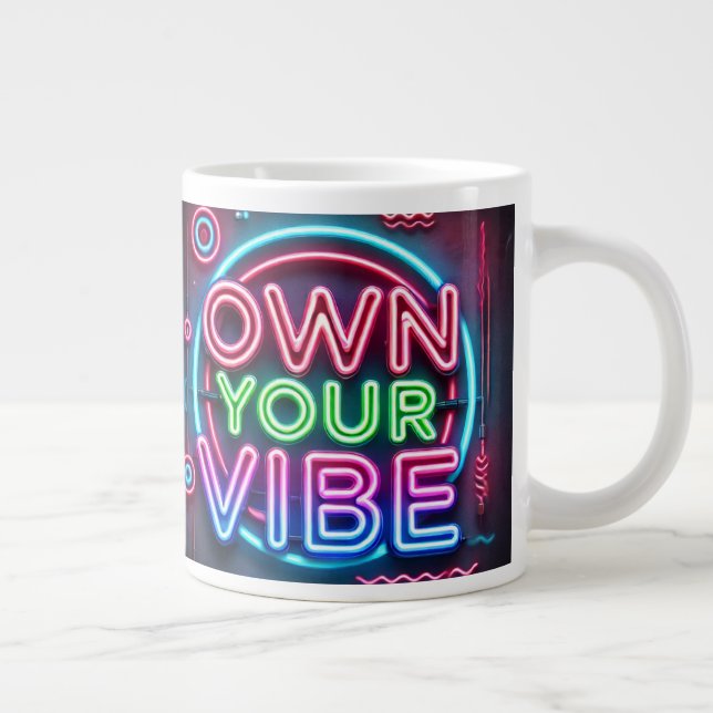 Prown Your Vibe - Neon Jumbo Mug (Droite)
