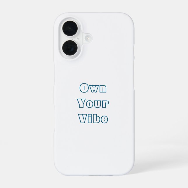 Prown Your Vibe - Stylish iPhone 16 Back Coque (Verso)