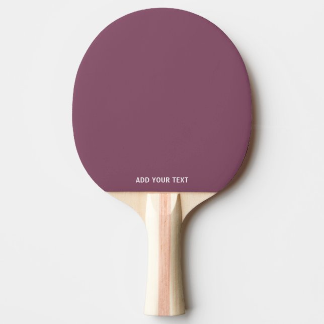 Prune Profond Tendance - Raquette de Ping Pong Per (Devant)