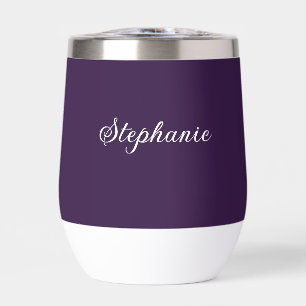 Prune Violette Nom Moderne Élégant Boho