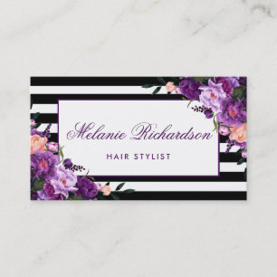 PS floral violet pourpre de rendez-vous de