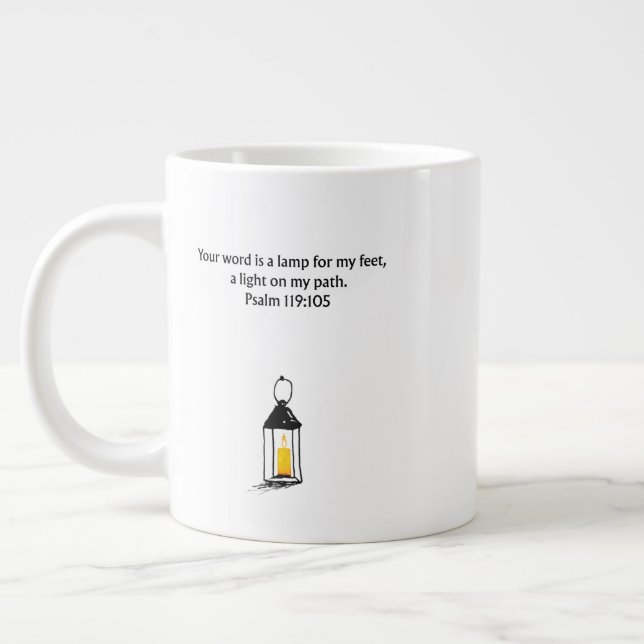 Psalm 119:105 Christian Mug | Faith Gift (Gauche)