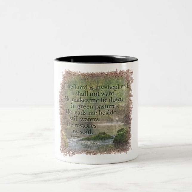 PSALM 23:1 - Coffee Mug (Centre)