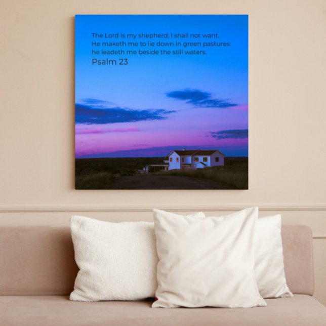 Psalm 23:1 KJV décoration murale – Affiche d'écrit (Créateur téléchargé)