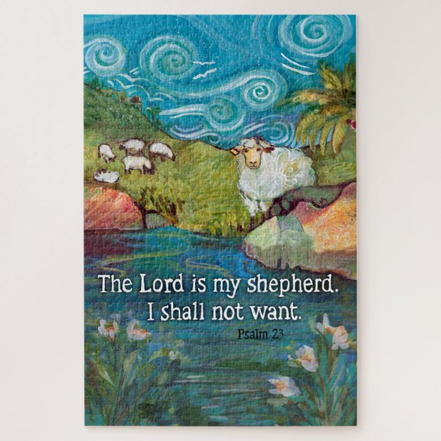 Psalm 23, Lord is my Shepherd Puzzle (Vertical)