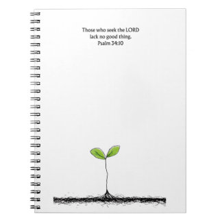 Psalm 34:10 Scripture Notebook | Writing Journal
