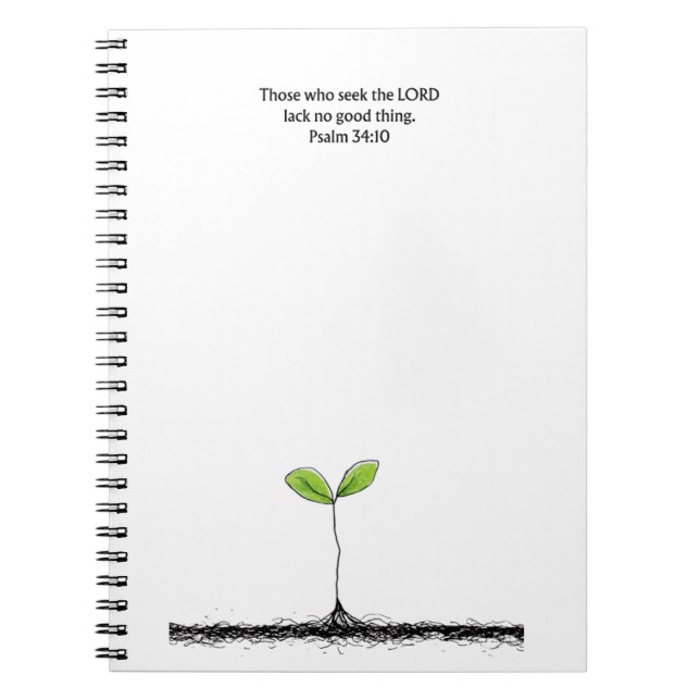 Psalm 34:10 Scripture Notebook | Writing Journal (Devant)