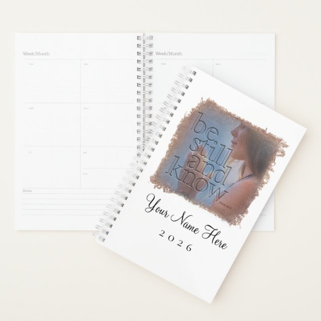 Psalm 46:10 - Personalized Day Planner (Devant avec enveloppe)