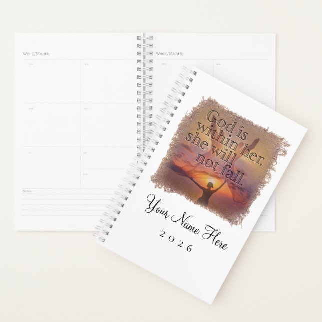 PSALM 46:5 - Personalized Day Planner (Devant avec enveloppe)